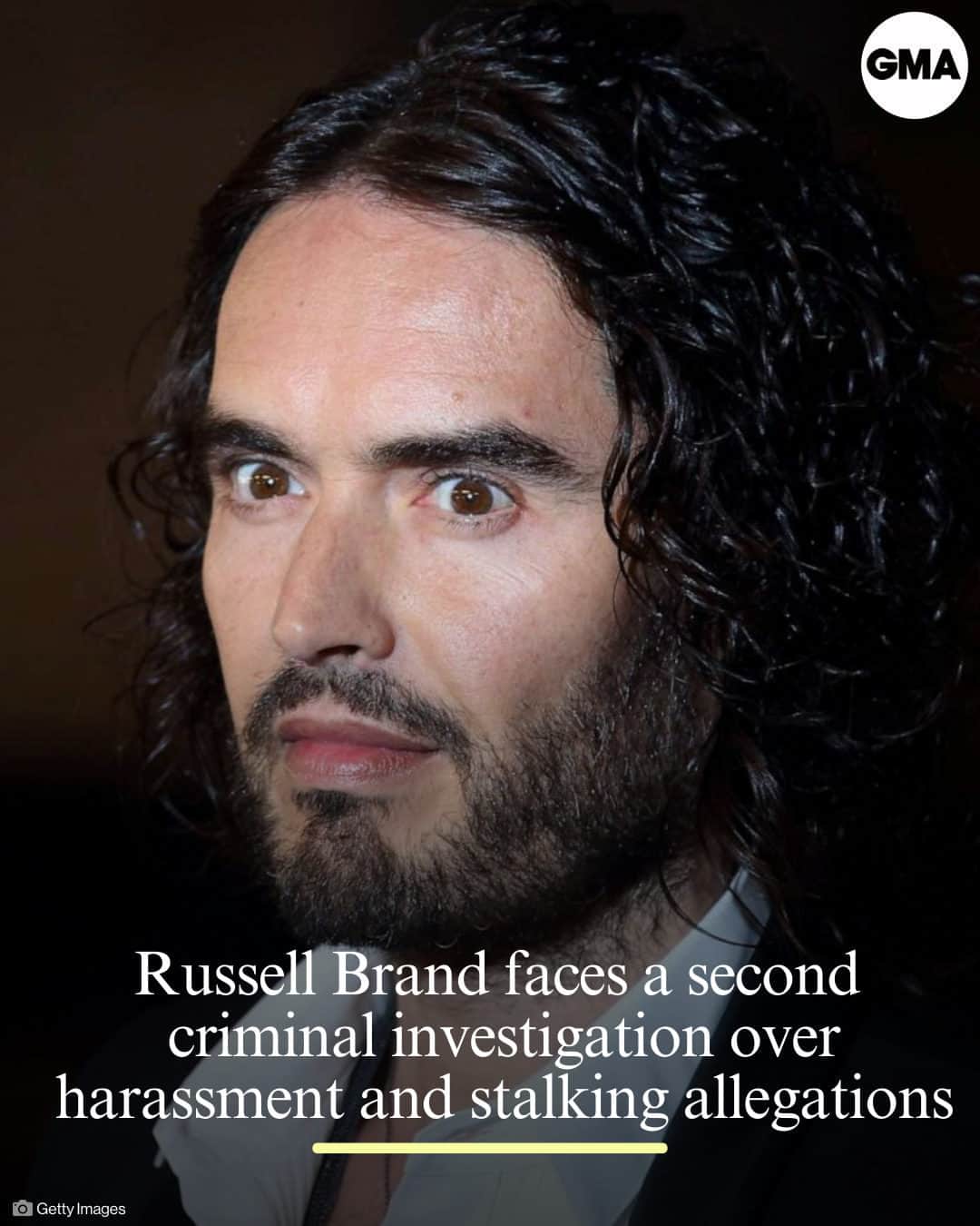 Good Morning Americaさんのインスタグラム写真 - (Good Morning AmericaInstagram)「Russell Brand is facing a second investigation over allegations of harassment and stalking.  A spokesperson for the Thames Valley Police in South East England told ABC News in a statement that "in the past two weeks, [we] received new information in relation to harassment and stalking allegations dating back to 2018."  Brand, who is known for his stand-up comedy acts and his film role in "Forgetting Sarah Marshall," is already facing a separate investigation by London's Metropolitan Police force over accusations of rape and sexual assault by five women between 2006 and 2013, the height of Brand's fame.  More details at the link in our bio.」10月3日 5時55分 - goodmorningamerica
