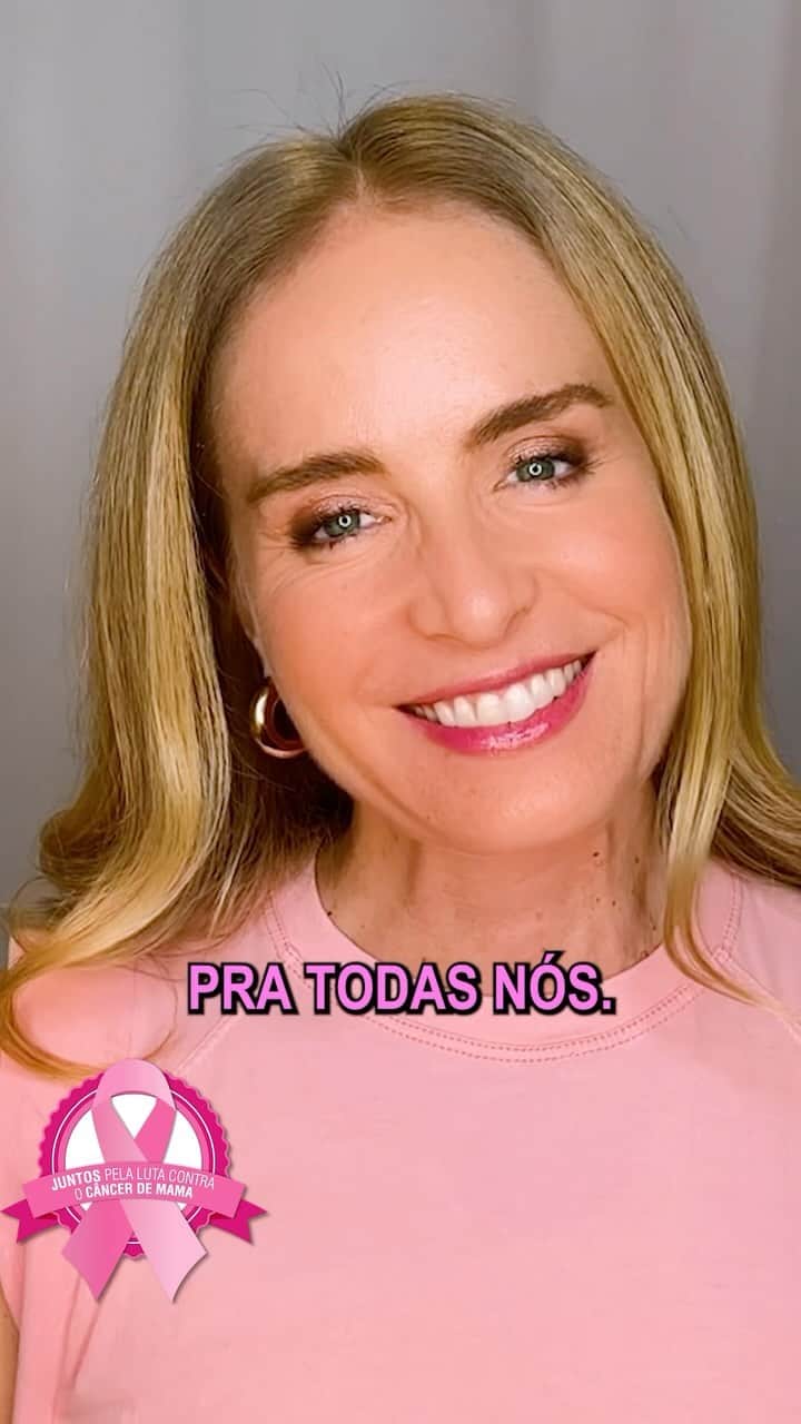 アンジェリカのインスタグラム：「Oi, mulheres! 🙋🏼‍♀️   Durante todo esse mês, temos um compromisso com a campanha outubro rosa 🚺, que busca a conscientização sobre prevenção e diagnóstico precoce do câncer de mama.    Hoje, vim te lembrar: esteja atenta aos sinais do seu corpo. Boa parte dos casos de câncer são curados, desde que tratados em estágios iniciais, o que reforça a importância do diagnóstico precoce.    E você, já fez o seu exame de mamografia esse ano? Se tocou, fez o autoexame?  Aproveita para enviar ou marca outra mulher que precisa assistir esse vídeo! Estamos juntas nessa! 💗」