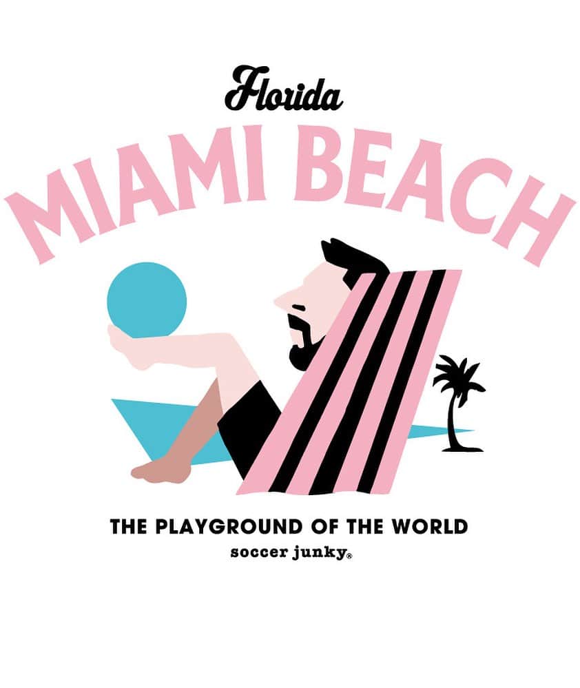 I_am_soccerjunkyのインスタグラム：「Miami Beach. . . #miami  #10  #argentina🇦🇷  #usa🇺🇸  #左利きの魔法  #jerry」