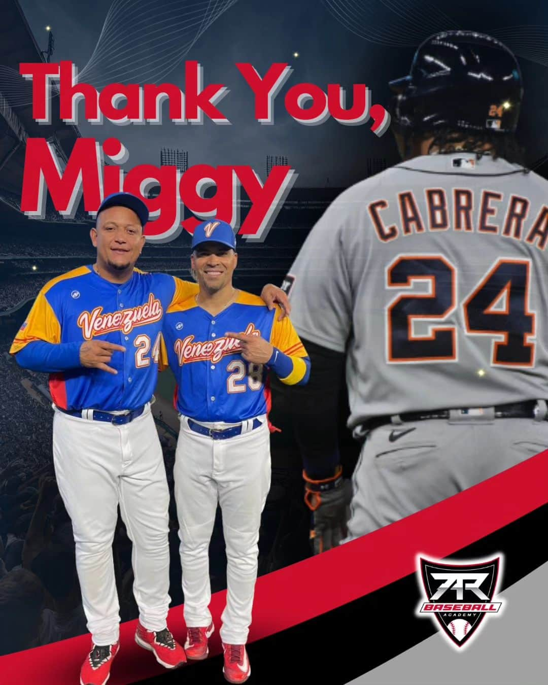 ロビンソン・チリノスさんのインスタグラム写真 - (ロビンソン・チリノスInstagram)「As Venezuelans and baseball enthusiasts, we join in celebrating Miguel Cabrera's @miggy24 retirement from Major League Baseball (MLB). At 7AR, we take pride in his incredible journey and legacy in this sport. We extend our heartfelt thanks to Miggy for his outstanding achievements in his career and for serving as a role model and inspiration to our students and countless other young athletes aspiring to follow their dreams. Thank you, Miggy! 🙌⚾️  🇻🇪 Como venezolanos y apasionados del béisbol, nos unimos a la celebración por el retiro de Miguel Cabrera de las Grandes Ligas (MLB). En 7AR, estamos orgullosos de él y de su legado en este deporte. Agradecemos a Miggy por sus innumerables logros en su carrera y por ser un referente y fuente de inspiración para nuestros alumnos y para todos los jóvenes que sueñan con alcanzar sus metas. ¡Gracias, Miggy! 🙌⚾️ #MiguelCabrera #7ARBeisbol」10月3日 10時28分 - robinsonch28