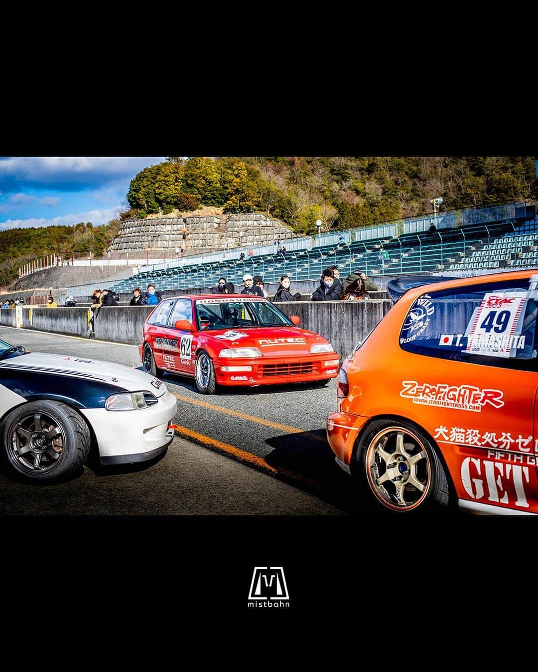 mistbahnさんのインスタグラム写真 - (mistbahnInstagram)「_ KATSUMATA MACHINE MAINTENANCE Honda EF9 CIVIC SiR _ 🚗: @inkatsu0448 📷: @mistbahn _ Shot on Jan-29 2023 🏁 "CTAC(Central Time Attack Challenge @central_time_attack_challenge )" Central Circuit (Hyogo, Japan). _ JP) 2023年1月29日、セントラルサーキットで開催されたCTAC(セントラル・タイムアタック・チャレンジ)にて撮影。 _ #ctac #ctac2023 #centraltimeattackchallenge #centralcircuit #セントラルサーキット #カツマタマシーンメンテナンス #katsumatamachinemaintenance #honda #civic #hondacivic #ホンダシビック #シビック #ctr #acuractr #ef9 #ef #efcivic #n1civic #kanjo #kanjostyle #kanjoracer #kanjozoku #timeattack #timeattackjapan #bseries #b16 #a050 #hondasontrack #rpf1 #teamenkei」10月3日 21時48分 - mistbahn