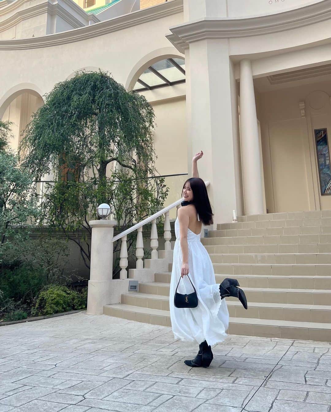 安田乙葉さんのインスタグラム写真 - (安田乙葉Instagram)「白ワンピでるんるんだった日🤍」10月3日 21時34分 - happyotoppy