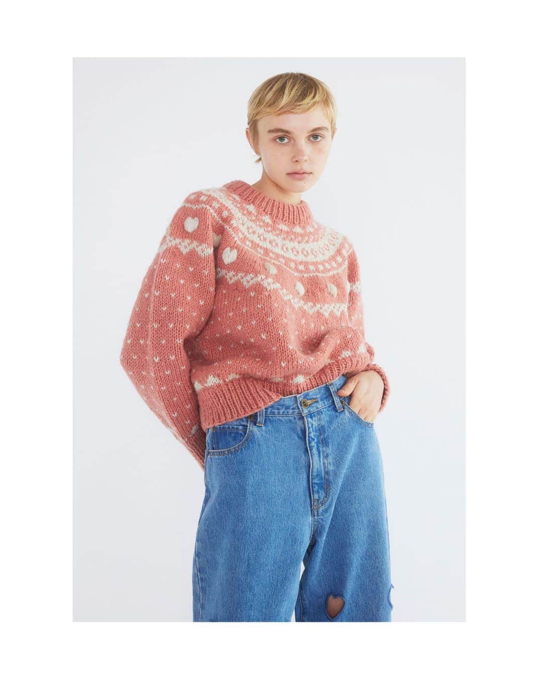 searoomlynn シールームリン NPL HMハートノルディックニット