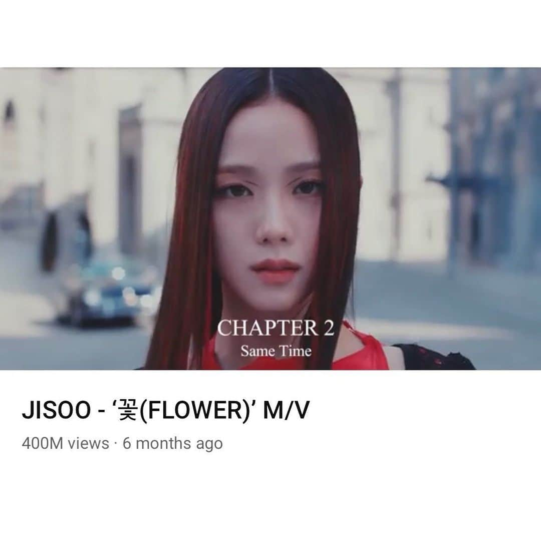 BLACKPINKさんのインスタグラム写真 - (BLACKPINKInstagram)「#JISOO #지수 #BLACKPINK #블랙핑크 #꽃 #FLOWER #MV #400MILLION #YOUTUBE #YG」10月3日 16時08分 - blackpinkofficial