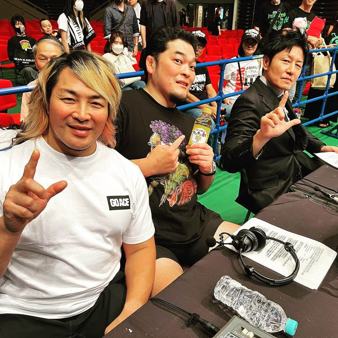 新日本プロレスリング 新日企画さんのインスタグラム写真 - (新日本プロレスリング 新日企画Instagram)「棚橋弘至 & 矢野通 & ミラノコレクションA.T.  2023.9.24神戸ワールド記念ホール(解説)  #新日本プロレス #njpw #棚橋弘至 #矢野通 #ミラノコレクションat  #神戸大会 #神戸ワールド記念ホール #解説 #destructioninkobe」10月3日 16時14分 - nj_kikaku