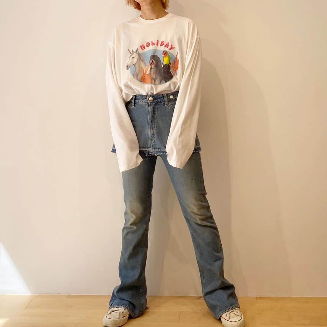 ホリデイさんのインスタグラム写真 - (ホリデイInstagram)「2024 SPRING COLLECTION  Height: 159cm Jacket: ONE Tops: XL Bottoms: 2 @nam1c0  #HOLIDAY_PR #HOLIDAY2024spring #HOLIDAY2024springstyle」10月3日 16時29分 - holiday_pr