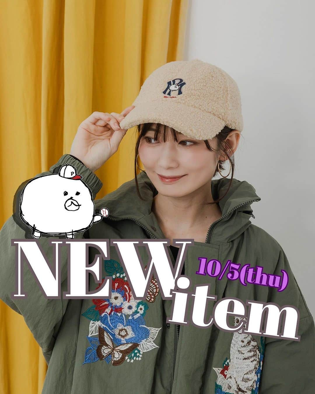 ScoLar(スカラー) ネットショップのインスタグラム：「新作情報🐶🧢  10月に突入！！ 今週の新作は【10/5(木)17：00-】販売Startです🛒  今週のおすすめはポケットからネコちゃんがひょっこり覗くキュートな刺繍デニム🐱💕 そのほかにも、大判でぬくぬくなマフラーやコーデのアクセントになるキャップにブーツなど🧢  ぜひチェックしてださいね✨  発売済みの商品は画像をタップして商品ページをチェック‍📢 ▶️ 詳しくは @scolar_netshop のサイトから☑️  ☆・☆・☆・☆・☆・☆・☆・☆  ⚾🐕#新作入荷 #newarrival  #ブーツ #ニット    - scolarの他の商品はコチラ - #scolar #isscolar #scolarparity #スカラー #scolar_ootd   Photo @kazuhisataniguchi_309 @309studio_   Hair @nanairo0420  ☆・☆・☆・☆・☆・☆・☆・☆」