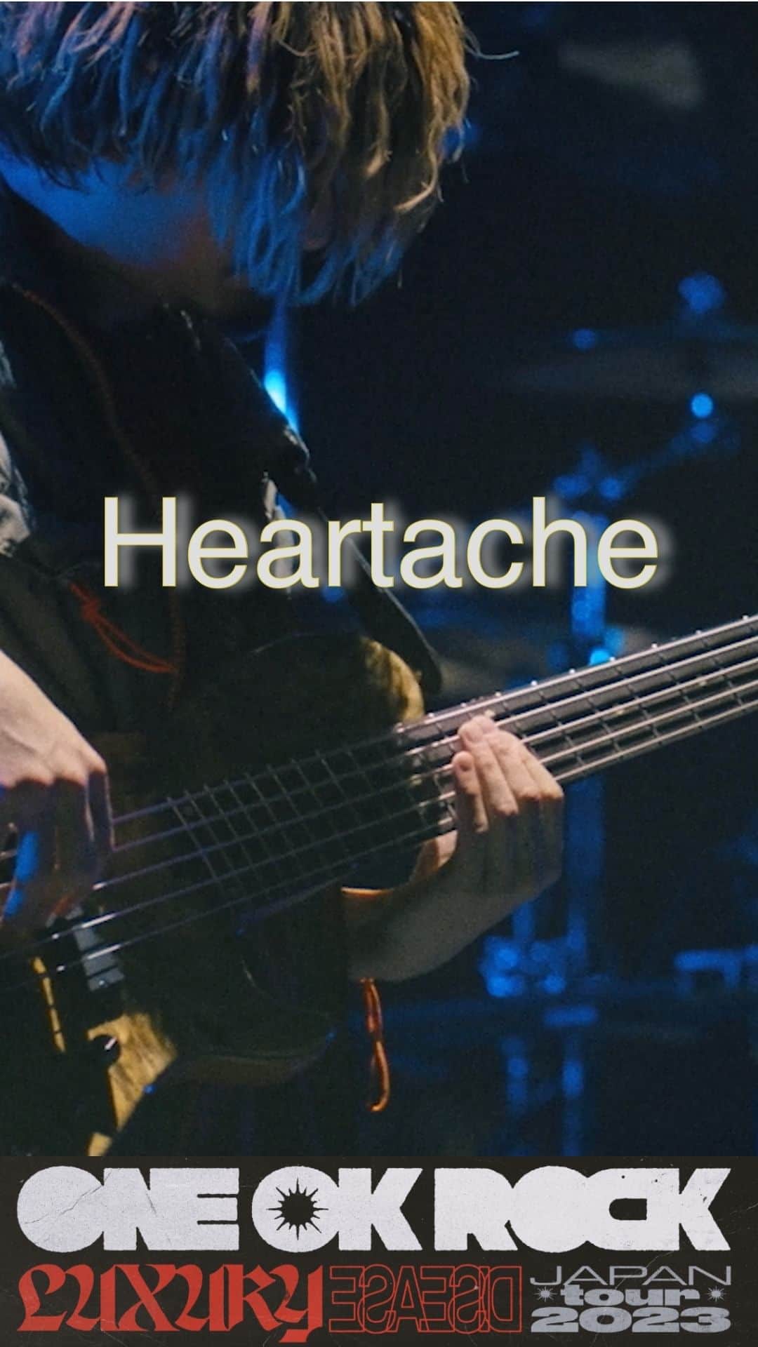 ONE OK ROCKのインスタグラム：「Heartache [Official Short Clip from "Luxury Disease" JAPAN TOUR]  11/15発売DVD, BDの予約はこちら https://oor.lnk.to/LD_DVDBD  #ONEOKROCK #LUXURYDISEASE #tour」