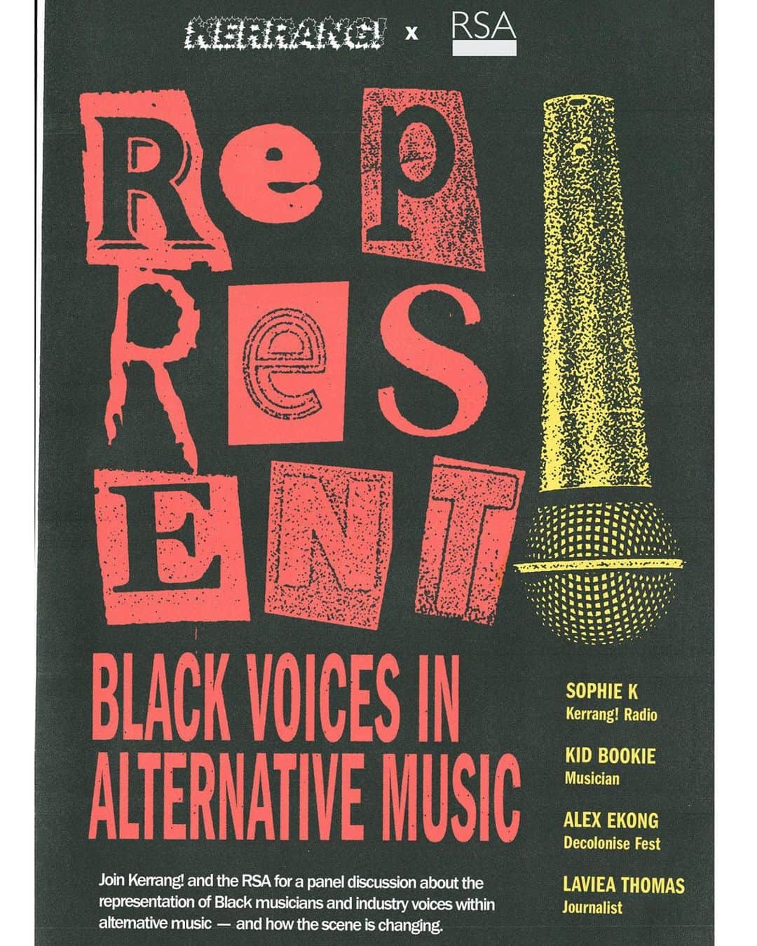 Kerrang!のインスタグラム：「This Black History Month, we’ve teamed up with The Royal Society of Arts @rsahouse for an important panel in London featuring Sophie K, Kid Bookie, Alex Ekong and Laviea Thomas – book your spot now 🔗」