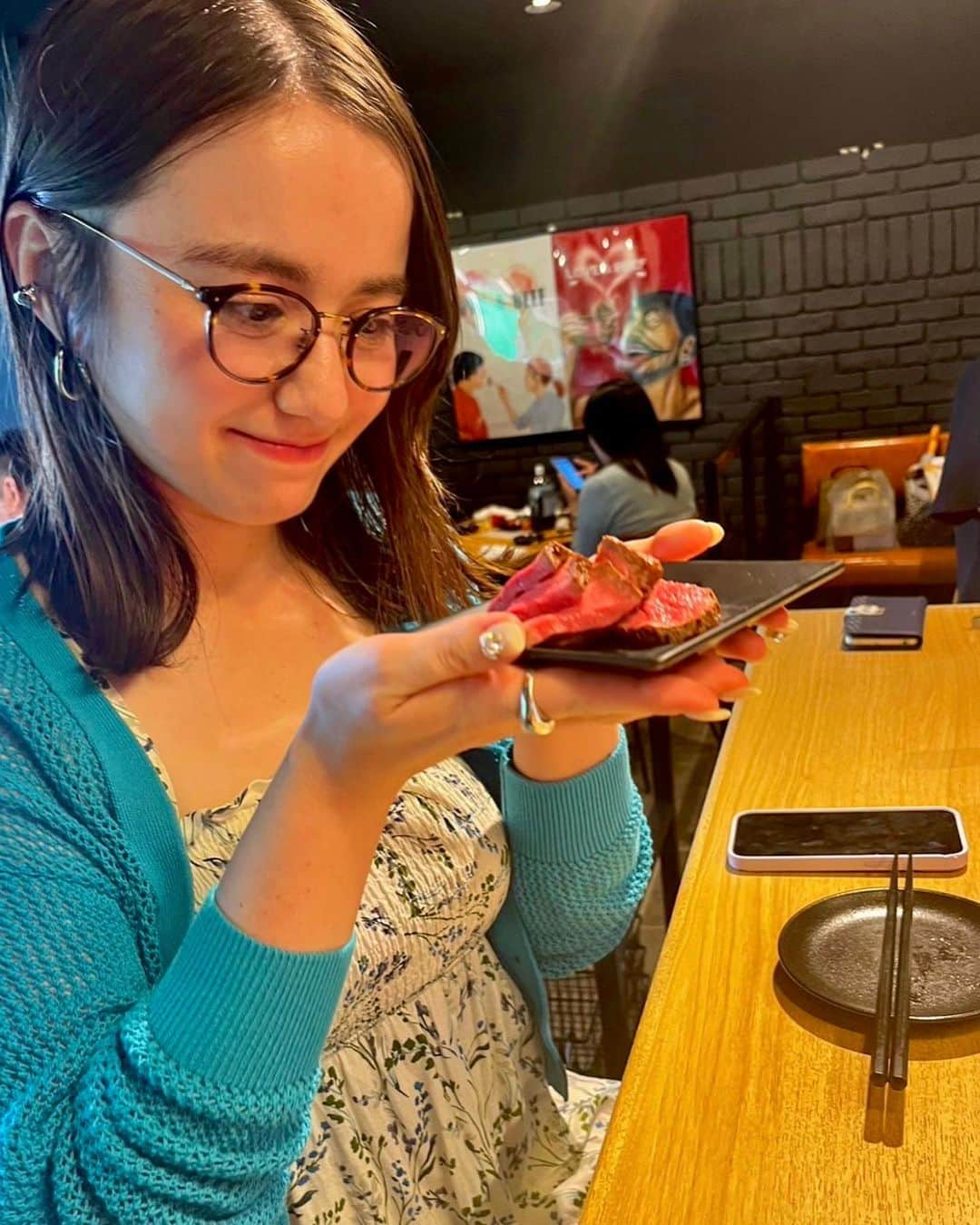 スミス春子のインスタグラム：「.  また、大好きな肉山へ🥹  #にくすたぐらむ  #肉山  #おにく  #静岡グルメ」