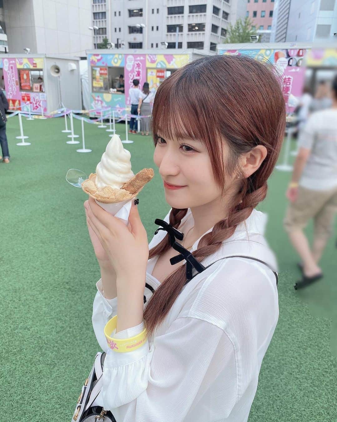 のインスタグラム：「🍨💗👒  行ってみたかったあいぱくに行けました~‪☺︎‬」