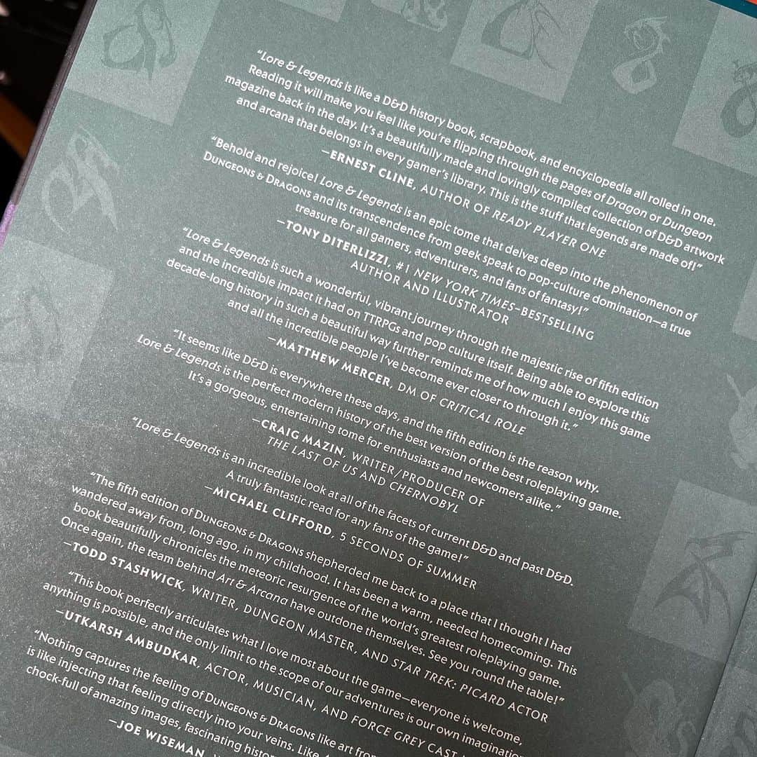 カイル・ニューマンさんのインスタグラム写真 - (カイル・ニューマンInstagram)「Today’s the day!!! Our new book LORE & LEGENDS is in stores everywhere (along with a @bnbuzz exclusive edition). The team and I have been hard at work on this since we wrapped ART & ARCANA and we couldn’t be more proud! It’s features behind the scenes tales, rare interviews, concept art, native art, products, streaming, pop culture call outs, fandom and more. Over 900 images! It tells the amazing and improbable story of the 5th edition of the World’s Greatest Game — Dungeons & Dragons! And it features a foreword by the great @TomMorello. PLEASE SUPPORT OUR BOOK! Made by D&D lovers for D&D lovers! #dnd #dungeonsanddragons #rpg #5thedition」10月4日 5時35分 - kyle_newman