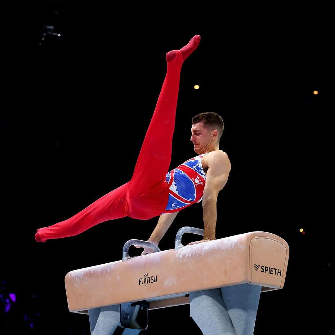 マックス・ウィットロックのインスタグラム：「Fought all the way 👊  Great Britain fell just short of a medal in the men's team final, but produced performances to be proud of 👏  #Antwerp2023」