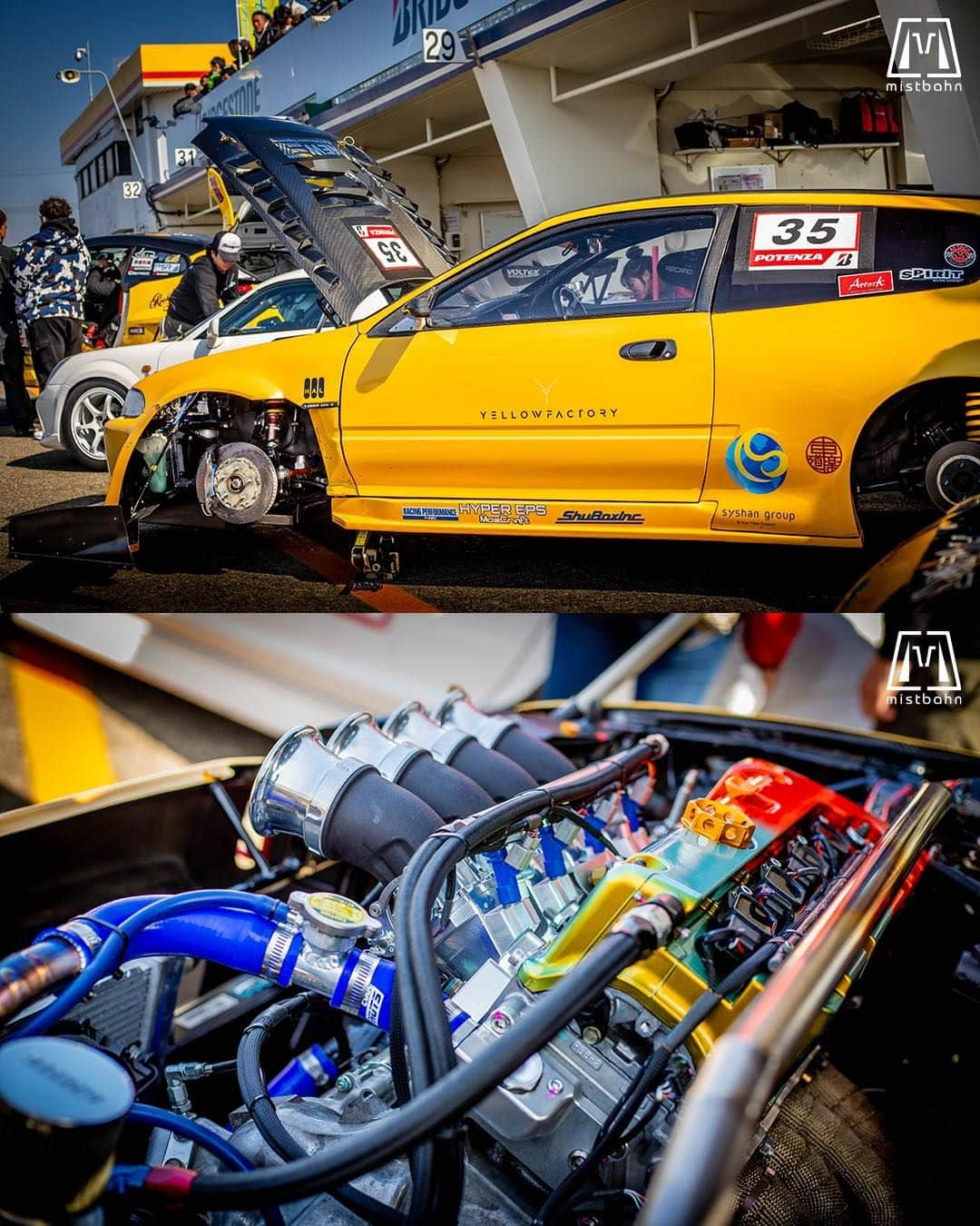 mistbahnさんのインスタグラム写真 - (mistbahnInstagram)「_ Yellow Factory | RKEW | syshan K24-Swapped Honda EG6 CIVIC _ 🚗: @ryokanekosystem | @kew.racing 📷: @mistbahn _ Shot on Feb-18 2023 🏁 "Attack Tsukuba 2023 ( @tuningcartimeattack )" Tsukuba Circuit. _ JP) 2023年02月18日、筑波サーキットで開催されたAttack筑波で撮影。 _ #tuningcartimeattack #attacktsukuba #attack筑波 #attack #attack2023 #tsukubacircuit #筑波サーキット #tc2000 #yellowfactory #yfr #kanagawaengineworks #金川エンジンワークス #kew #civic #hondacivic #ホンダシビック #シビック #eg #eg6 #egcivc #k24 #kswapped #kseries #kswap #kanjo #kanjozoku #timeattack #timeattackjapan #hondasontrack #becauseracecar」10月4日 6時20分 - mistbahn