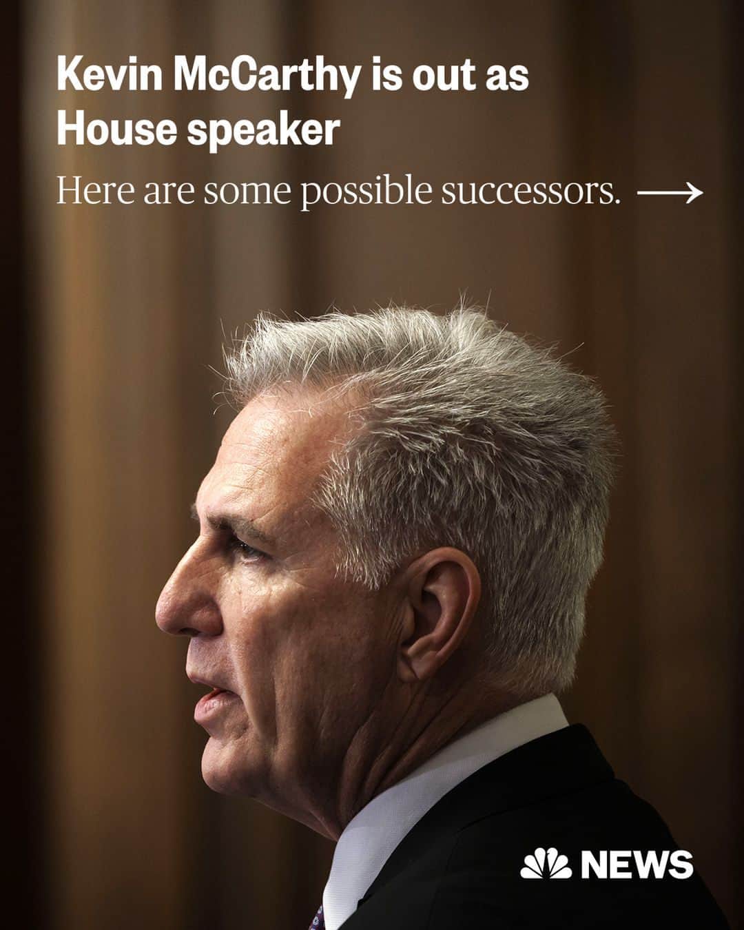NBC Newsのインスタグラム：「The House of Representatives on Tuesday took the unprecedented step of ousting a speaker from office, nearly nine months after Kevin McCarthy won the powerful gavel in a dramatic 15-round floor fight.  All 208 Democrats teamed up with just eight GOP rebels to vacate the speaker’s chair — the first time in U.S. history that lawmakers have formally voted to remove a sitting speaker in the middle of a term.  Here are some Republicans to watch — as speaker candidates or influencers in the battles.  Read more at the link in bio.」