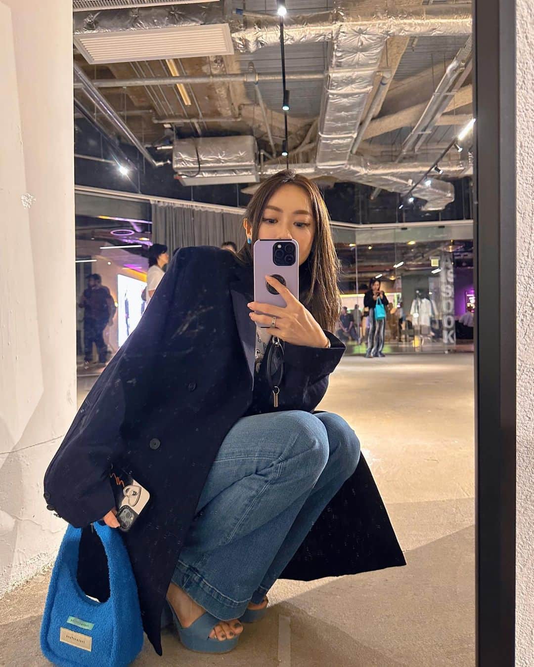 松岡李那のインスタグラム：「HONGKONG💙 #毎日投稿challenge @linahxoxo 💕 #ootd」