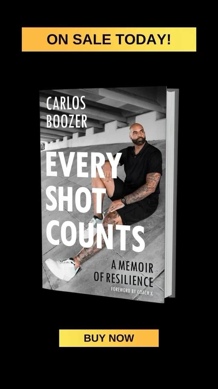 カルロス・ブーザーのインスタグラム：「Book Is Out… Click The Link In My Bio And Grab Yours Now!!!! #everyshotcounts #holdat」