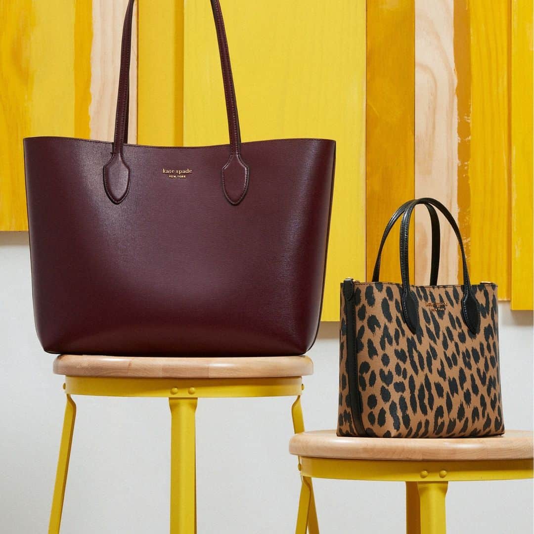 ケイト・スペードのインスタグラム：「What you can’t see is that the larger one is lined in leopard. (If you’re looking for a subtle way to show your spots.) #katespadeny」