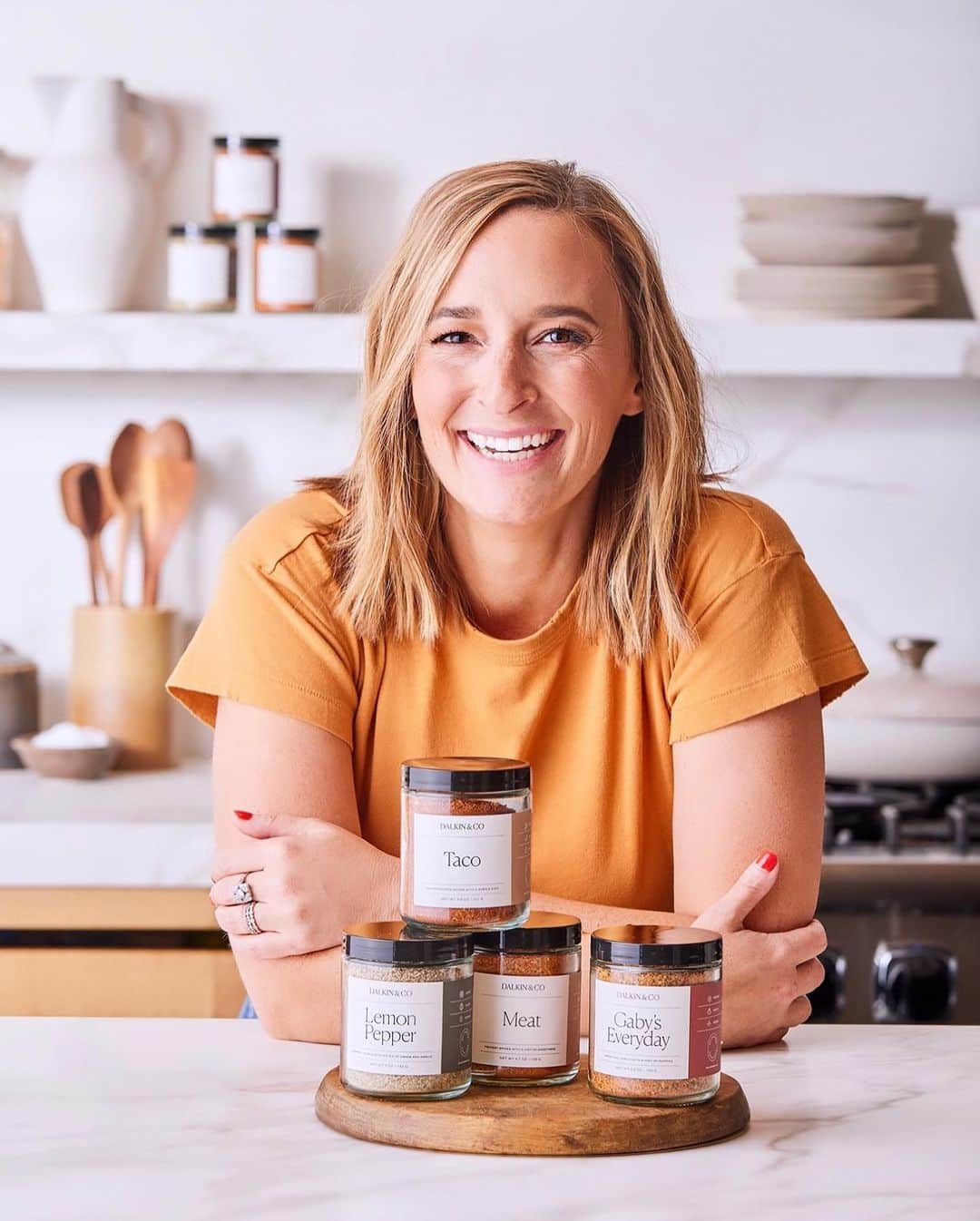 Gaby Dalkinのインスタグラム：「Today's the day!! I'm beyond thrilled to introduce you to our latest and greatest venture: @dalkinandco   Dalkin&Co is your go-to pantry resource where you can find the best seasoning blends that will make every meal more delicious. Shop now with the link in my bio or go to dalkinandco.co to discover all the products and recipes to go along with them!   Thank you in advance for all the love and continued support. I can't believe after years of dreaming up this brand, thousands of recipe tests, countless conversations with you guys and hundreds of iterations of the product, Dalkin&Co is finally here!!  https://dalkinandco.co/」