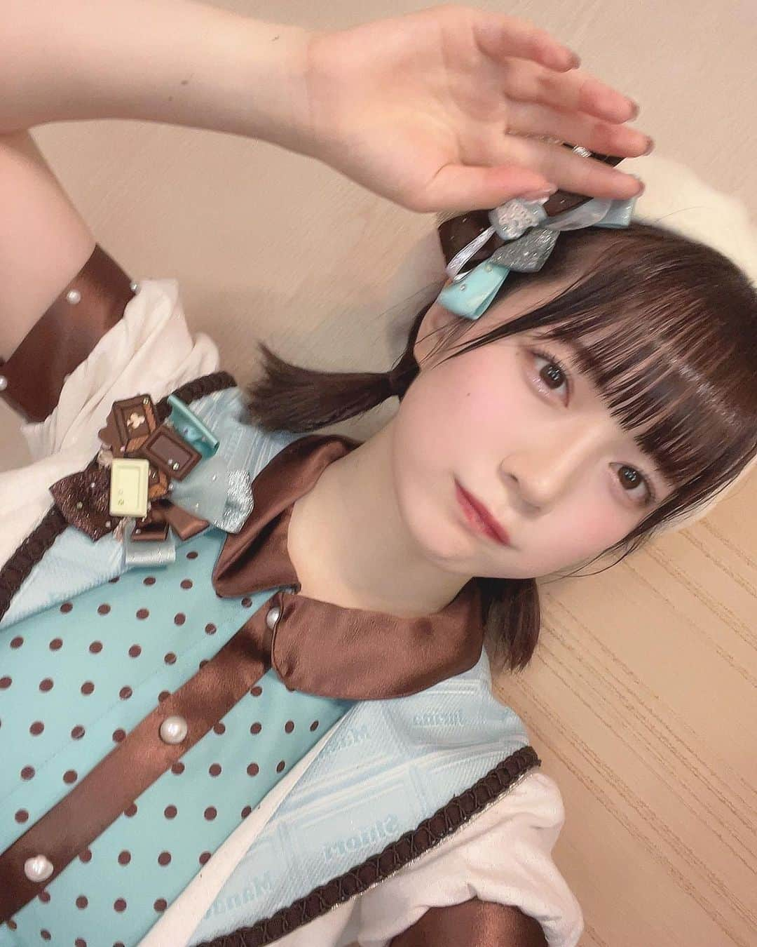 坂本真凛さんのインスタグラム写真 - (坂本真凛Instagram)「先取りすぎバレンタイン🍫💖 #idol #valentine #アイドル衣装#偶像#ボブアレンジ#ボブ#アイドルメイク #ベレー帽 #ツインテール」10月3日 23時09分 - marin_ske48