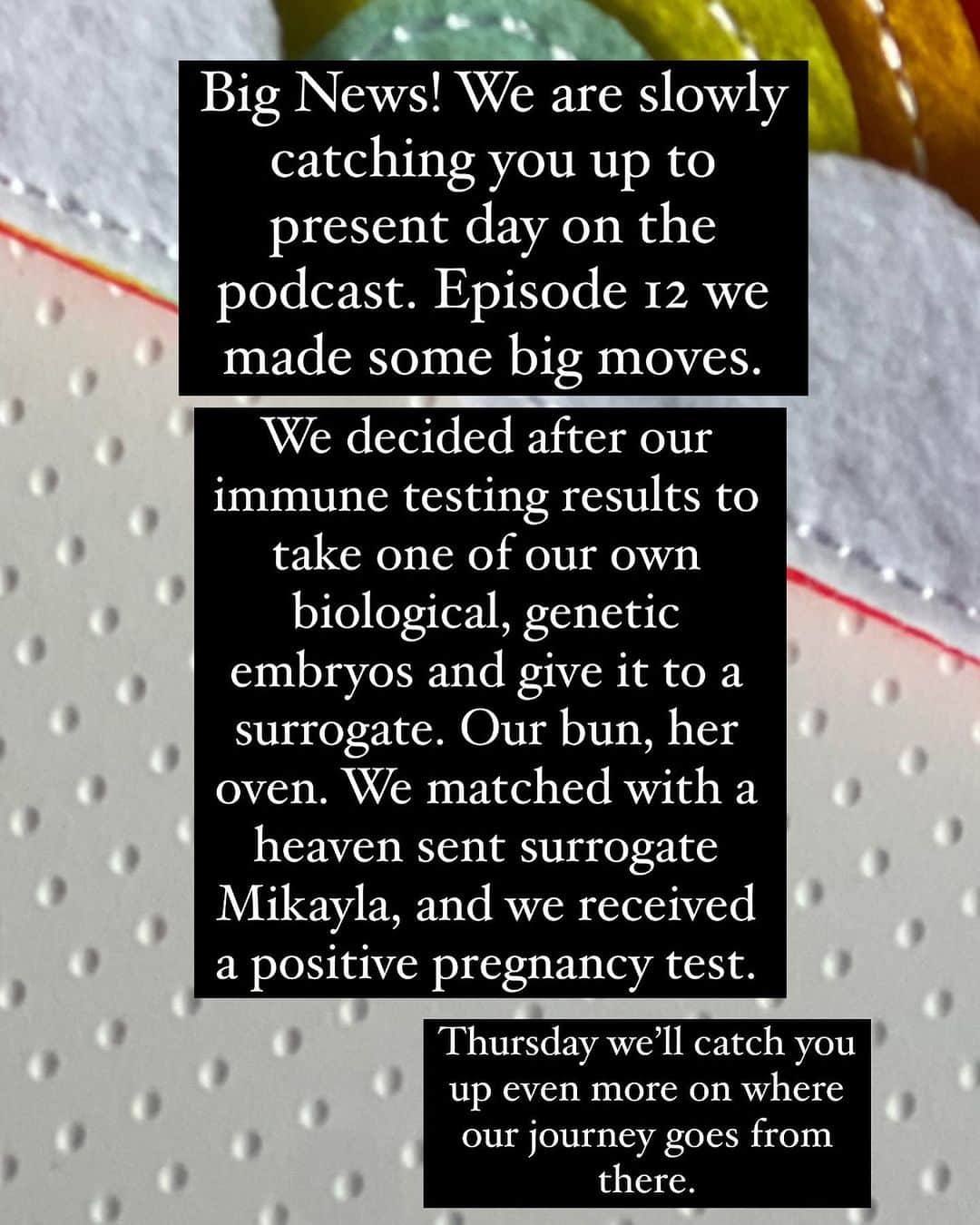 タラ・リピンスキーさんのインスタグラム写真 - (タラ・リピンスキーInstagram)「BIg News! We are slowly catching you up to present day on the podcast. Episode 12 we made some pretty big moves.   After our immune testing results we decided to take one of our own biological, genetic embryos 🧬 and give it to a surrogate. We matched with a heaven sent surrogate Mikayla and we received a positive pregnancy test.   Thursday’s episode we will catch you up even more on where the journey goes from there.   #surrogacy #ivf #infertility #infertilityjourney #ttc #ttccommunitysupport #infertilitysupport #unexpecting」10月3日 23時20分 - taralipinski