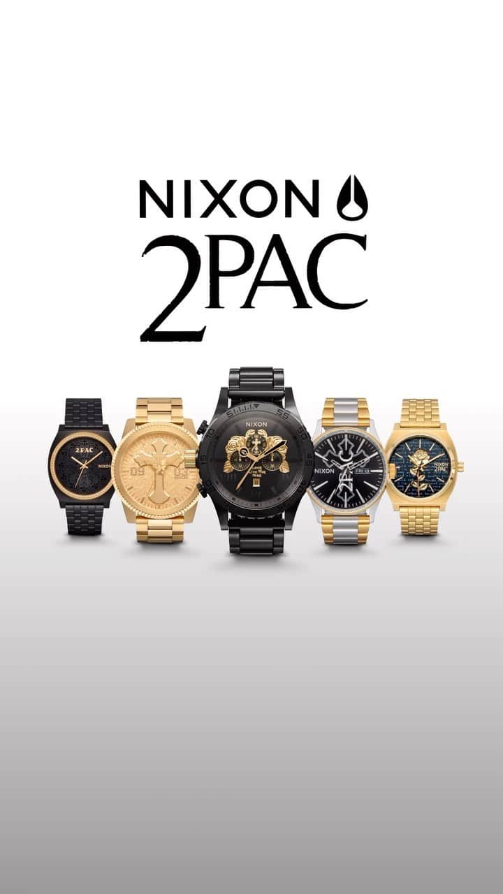ニクソンのインスタグラム：「x @2pac   Available now.」