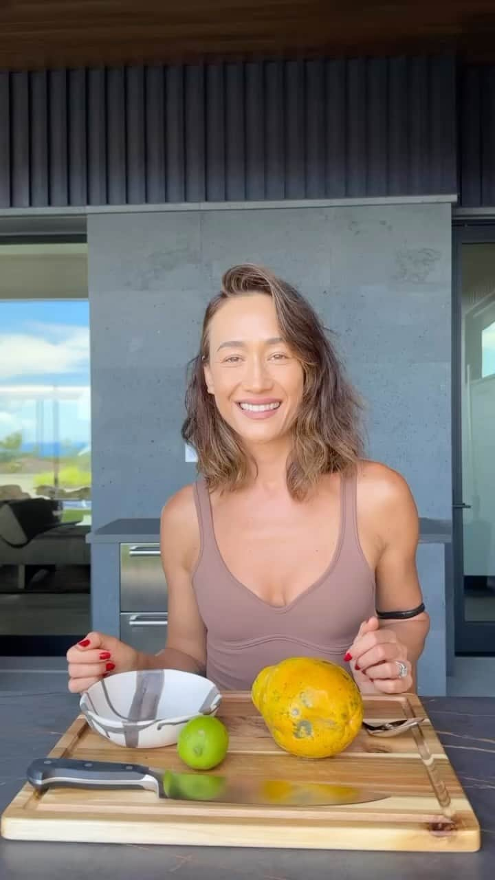 マギー・Qのインスタグラム：「A quick (and tasty) tip for you and your health!」