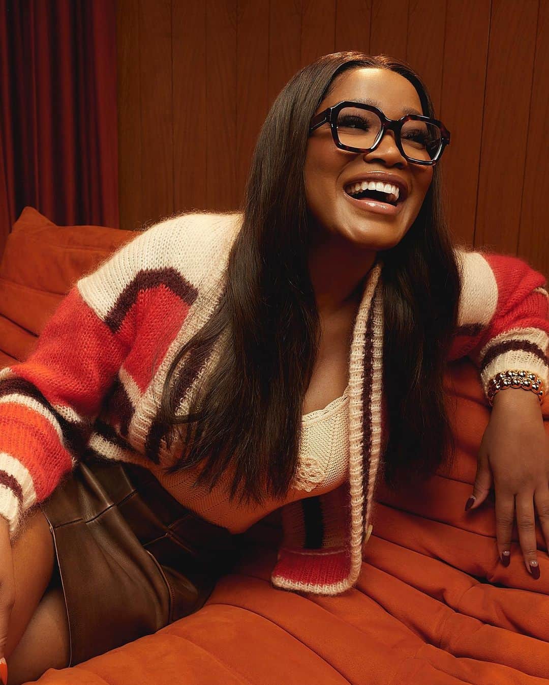 キキ・パーマーのインスタグラム：「Retro is back, baby 😎 Get your groove on with the new Keke x @ZenniOptical drop 🤎 See more at Zenni.com/Keke ✨ #KekexZenni」