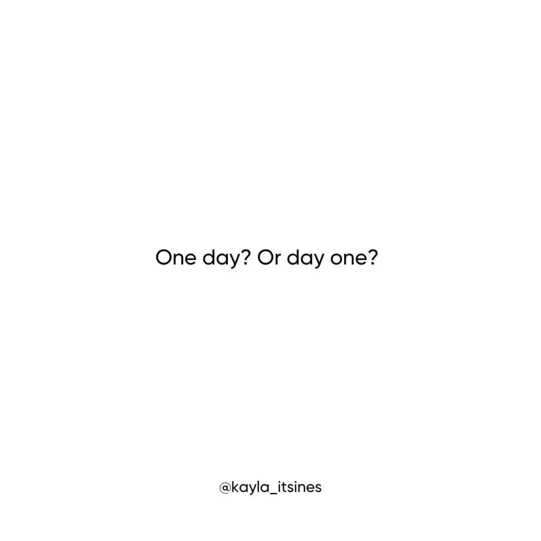ケイラ・アイトサインズさんのインスタグラム写真 - (ケイラ・アイトサインズInstagram)「The day you make a start could change the direction of your life - forever.   #Quote #QOTD」10月4日 1時11分 - kayla_itsines
