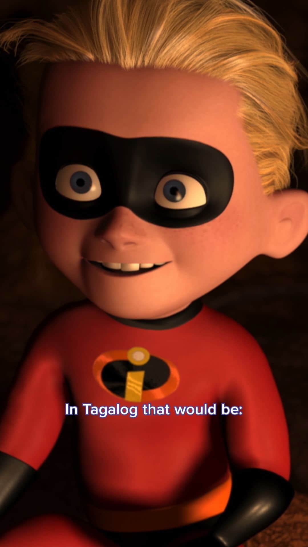 Disney Pixarのインスタグラム：「You've heard amazing Pixar lines over the years, but have you heard them in ✨Tagalog✨?  Here's a favorite quote from Kevin Crisostomo, Production Coordinator at Pixar.  #FilipinoAmericanHeritageMonth  Stream The Incredibles on #DisneyPlus. 💥」