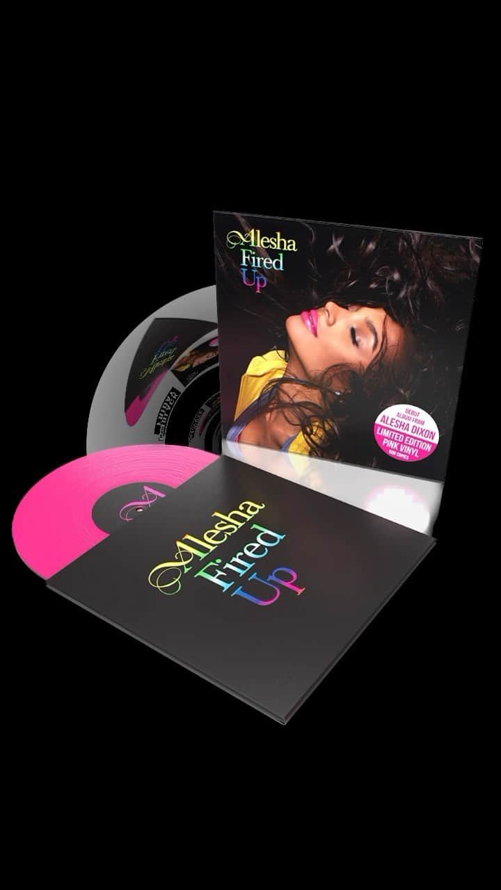 アリーシャ・ディクソンのインスタグラム：「Proud to be supporting indie record stores by releasing a limited edition, pink vinyl of my debut solo album Fired Up as part of the RSD Black Friday celebrations on 24th November! This was an important record to me for a multitude of reasons, I’m very proud of this body of work! Shoutout to all the creatives involved in putting this record together! 💿 🩷 #RSDBF」