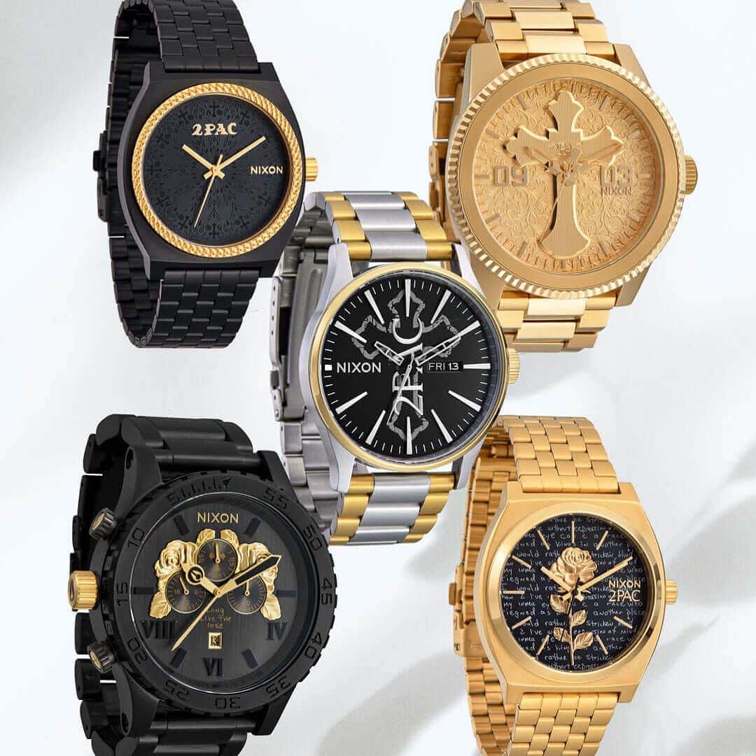 zumiezのインスタグラム：「All eyes on me! Live the life of a boss player with new Nixon x 2Pac collection. Available in-store and online now!」