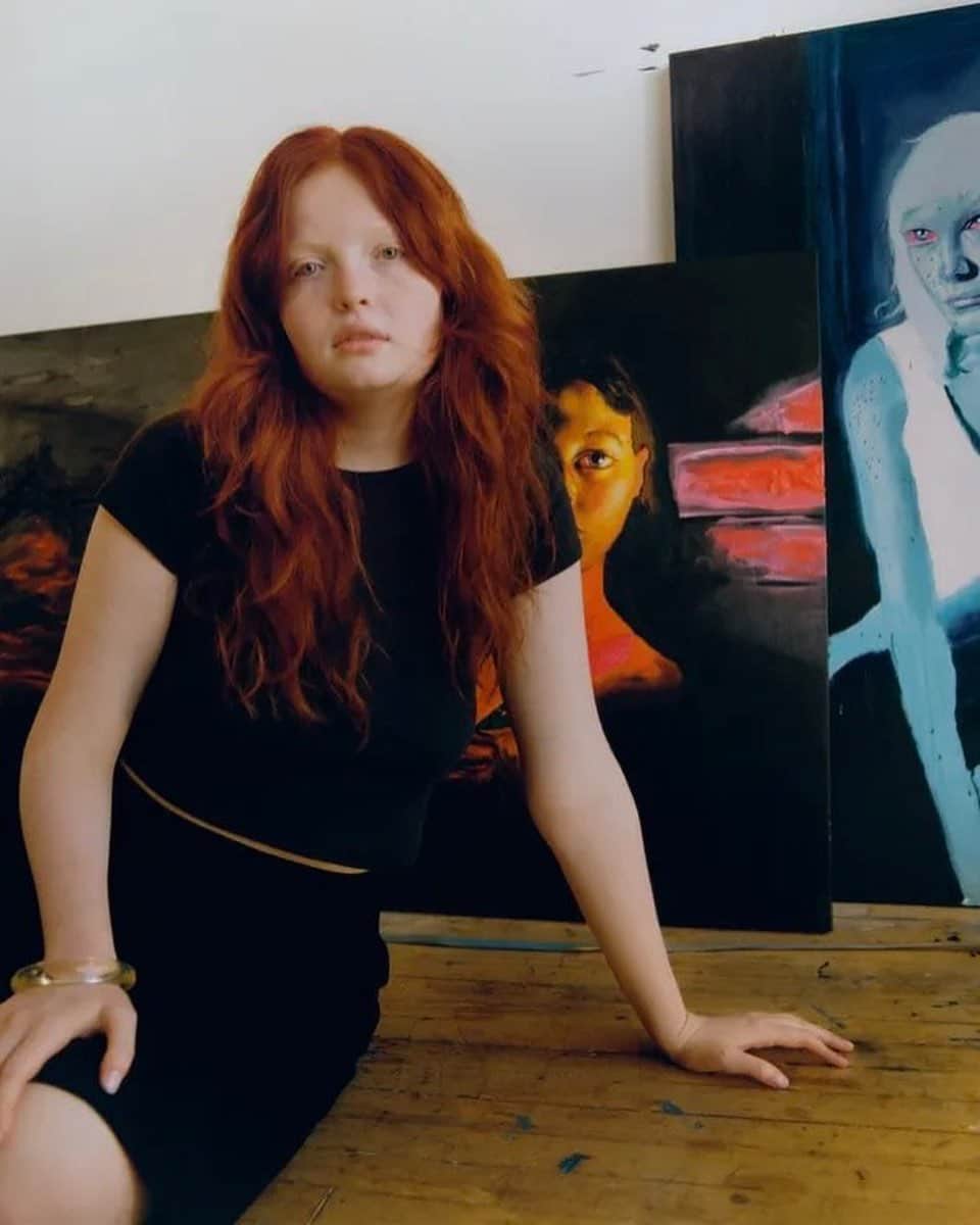IMG Modelsのインスタグラム：「On View. 👁️ #TessMcMillan’s solo #exhibition, “Find Me Where You Left Me”, is on-display at the #LaurenceEsnolGallery in #Paris: 10/5 - 11/10, as featured in #Vogue. #IMGmodels」