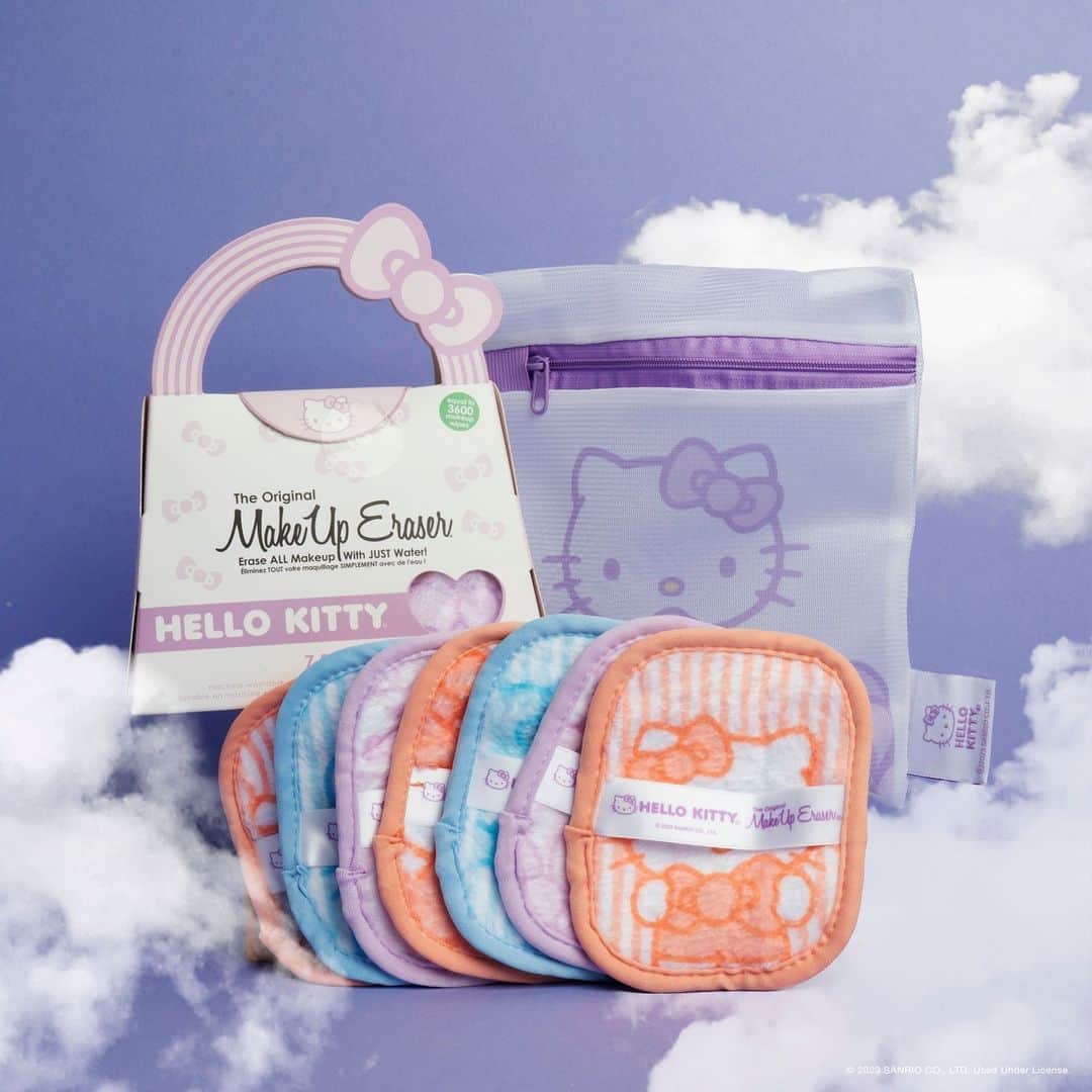 のインスタグラム：「Soft like clouds ☁️✨ This Hello Kitty 7-day @makeuperaser pastel set is supercute for daily use. Link in bio to shop now!」
