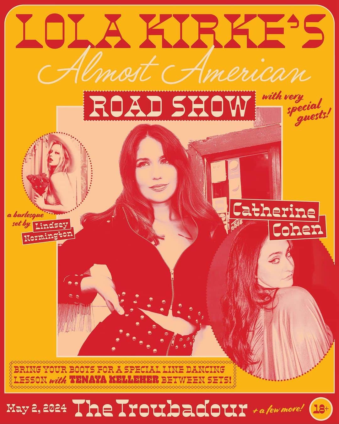 のインスタグラム：「All my exes live in LA but this show is gonna be so fun I don’t care!!! 🤠  Link in bio 💋 Poster by @georgia.hey ❤️」