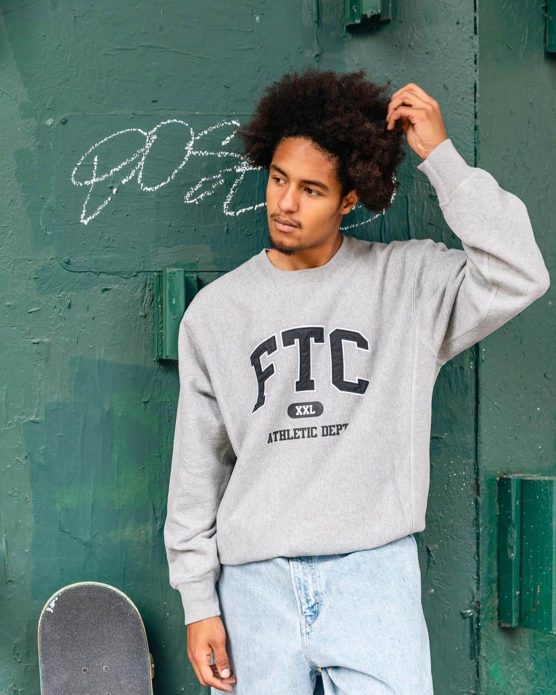 エフティーシーのインスタグラム：「FTC Premium Athletic Dept. Crewneck Sweatshirt Available Online Now 🌆 Photos by @ando_______________  #ftc #ftcskateboarding #forthecity #ftcsanfrancisco #ftcjp #ftctokyo #ftcnagoya #ftcosaka #ftcnewyork #ftcautumnwinter23」