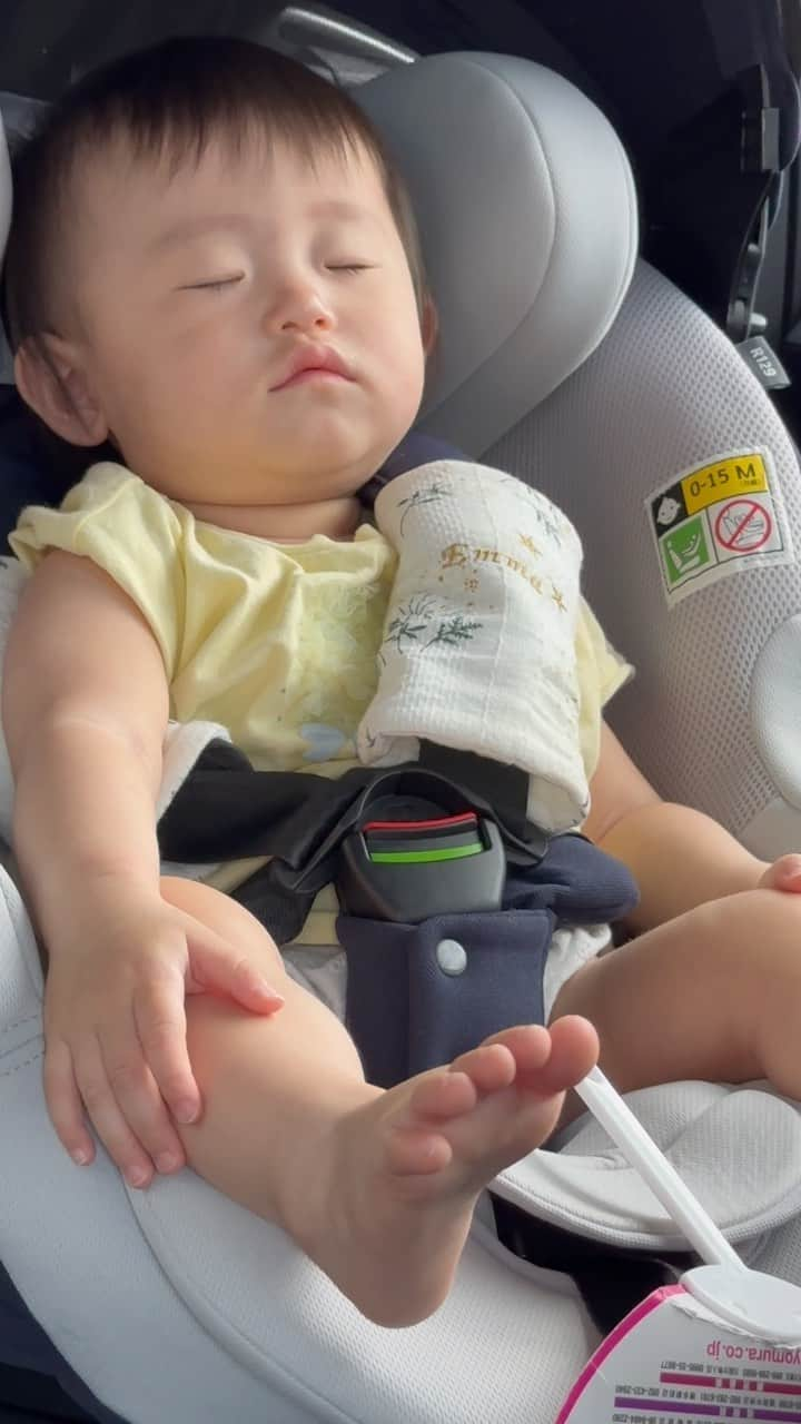 美波千夏のインスタグラム：「赤ちゃんの気持ち良すぎる寝落ち👶  (車は駐車中です！)  犬用の音源でごめんww  .  .  #親バカ #親ばか #親ばか部  #親バカ部  #生後10ヶ月 #生後10ヵ月  #女の子ママ　 #赤ちゃん　 #令和4年ベビー  #令和4年11月ベビー  #五黄の寅 #五黄の寅ベビー　 #赤ちゃん動画 #baby #babygirl #赤ちゃんリール #ベビフル #ベビメモリ #sango #サンゴ #おもしろ動画 #癒し動画 #寝落ち #赤ちゃんのいる生活」