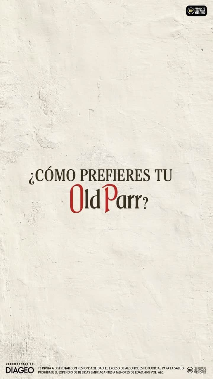 Old Parr Oficialのインスタグラム：「Disfruta esos golden moments y toma Old Parr a tu manera. ​ ¿Cuál es tu forma favorita?​  #OldParr #Whisky」