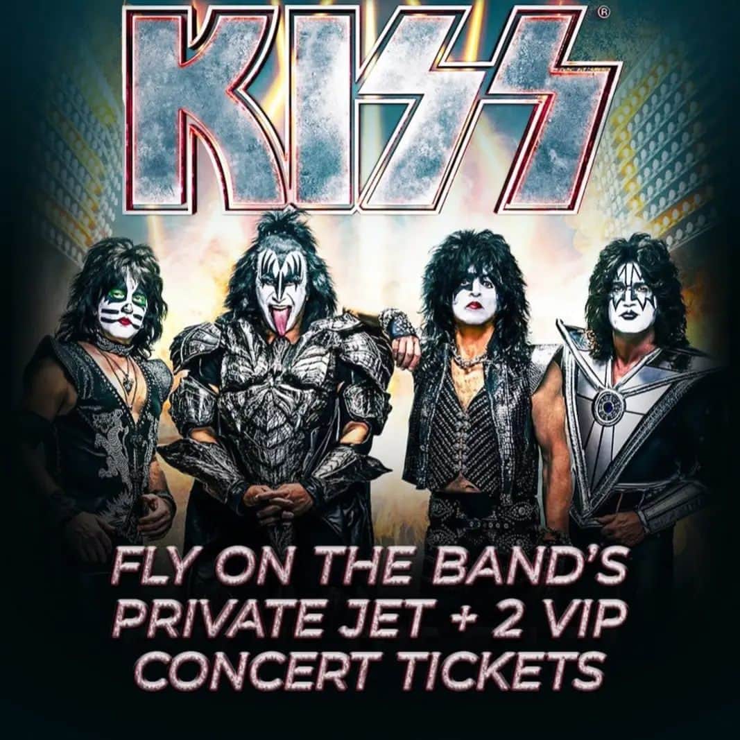 KISSのインスタグラム：「You wanted the best, you got the best! There are two days left to bid on the once in a lifetime experience “Rocket Ride” aboard the KISS jet to a show on the End of the Road World Tour benefitting Children of the Rainforest. Learn more and place your bids at http://Charitybuzz.com/KISS」