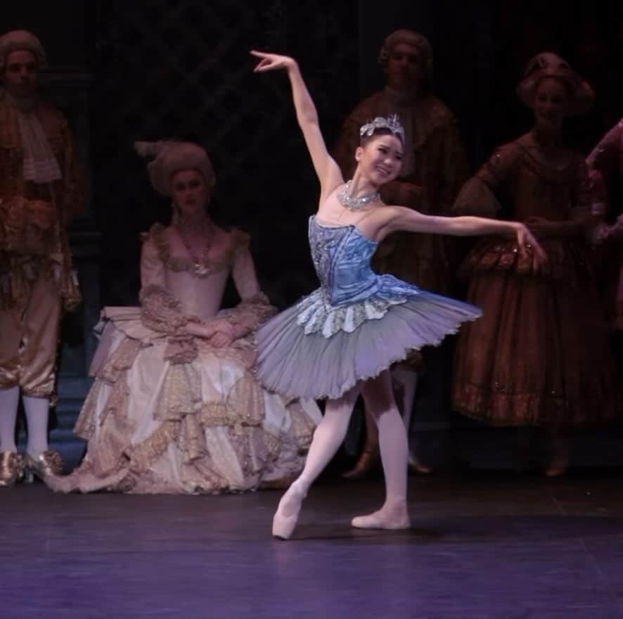 金原里奈のインスタグラム：「Daniel and Rina in Sleeping Beauty ✨ #balletdanseur」