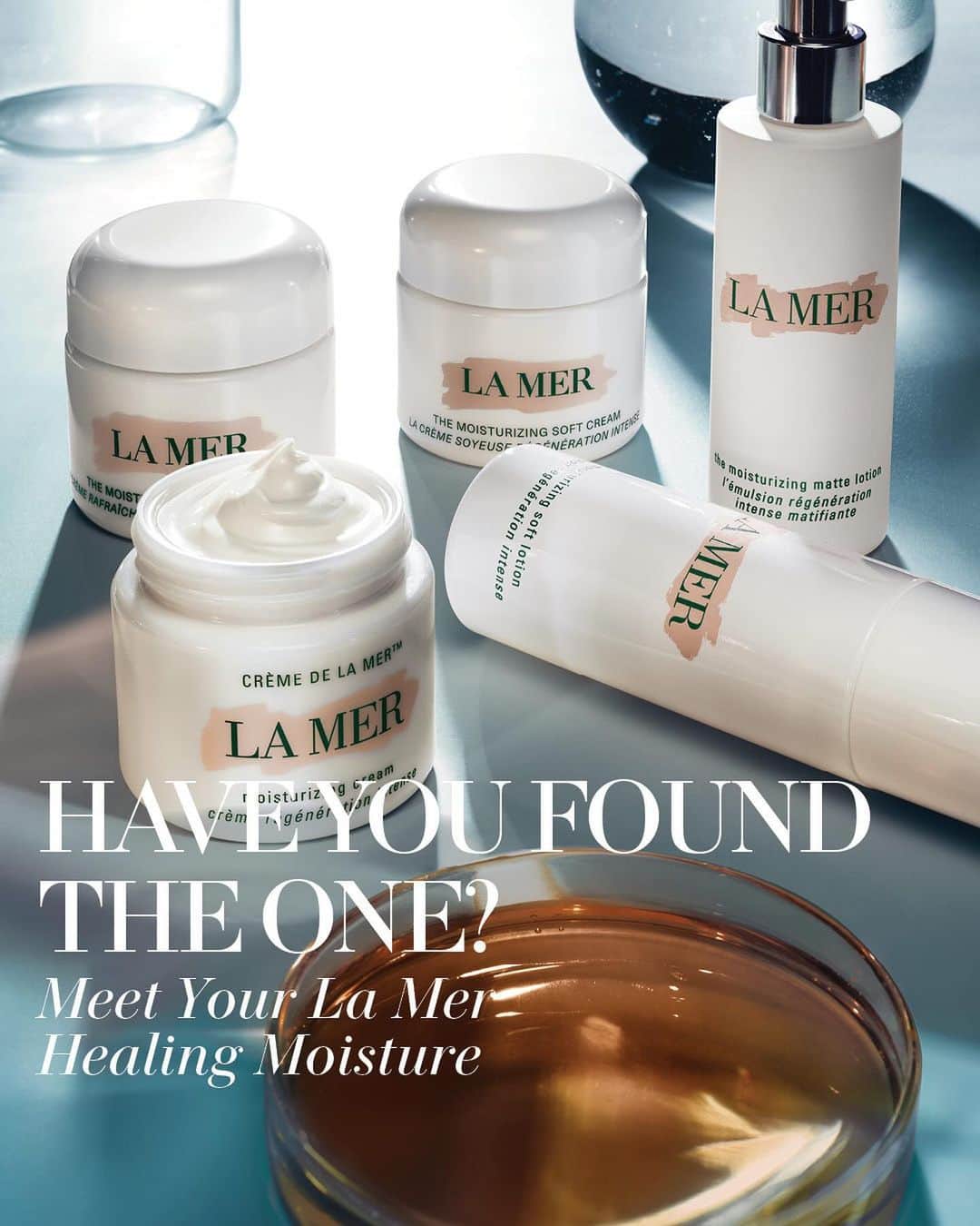 のインスタグラム：「Have you found the one?  It just so happens we have five. Select from a suite of sea-inspired moisturizers to match every mood, moment and skin type.  Each Miracle Broth™-infused formula taps into the power of Giant Sea Kelp to help heal dryness and unlock a world of rejuvenation.  Tap the link in our bio to meet your healing moisture match. #LaMer #LaMerSkincare #CremedelaMer #LaMerSoftCream #LaMerSoftLotion #LaMerCoolGelCream #LaMerMatteLotion」