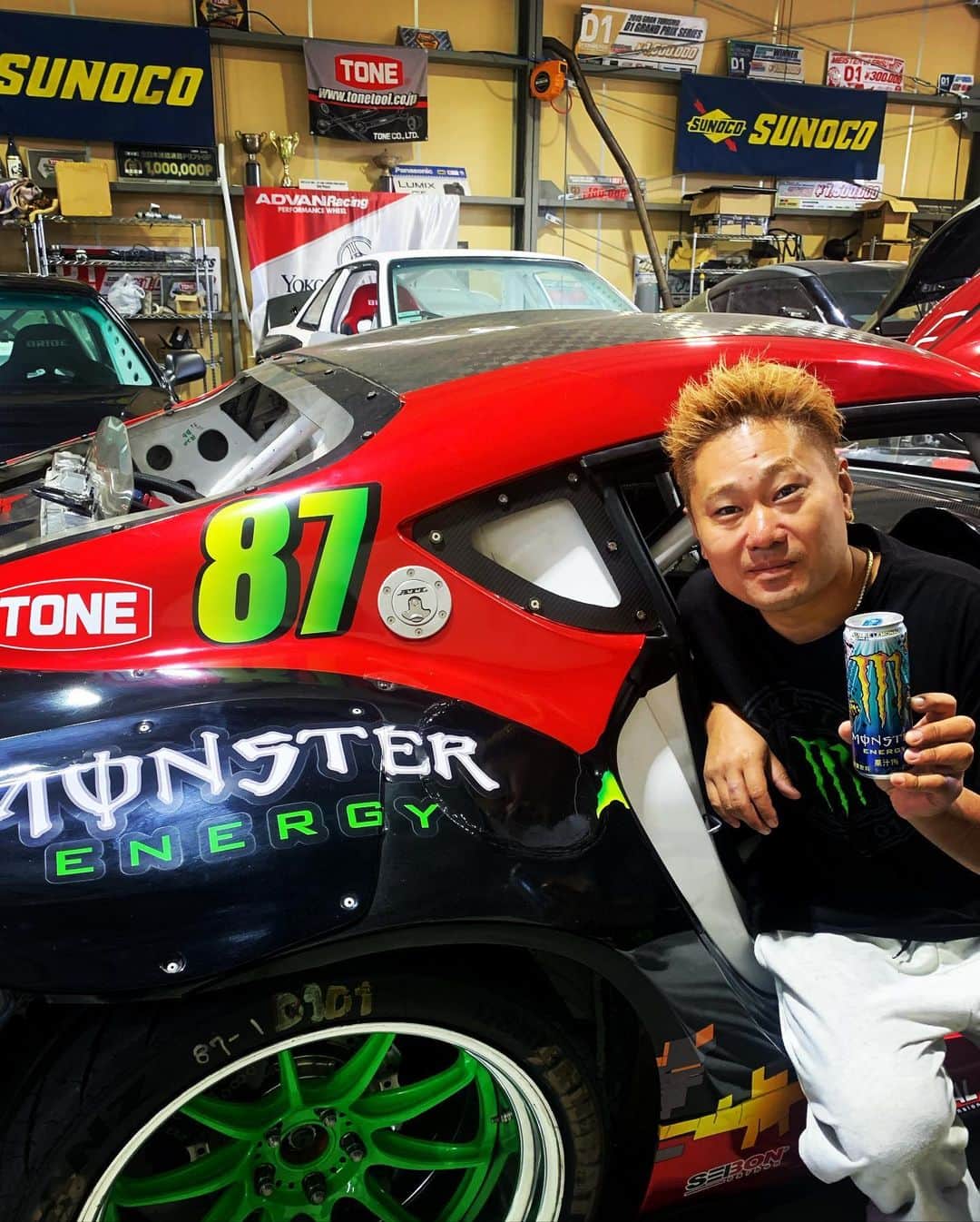 斎藤太吾のインスタグラム：「めちゃカッコイイ缶が出た❣️ 味も好き😊  #オージースタイルレモネード #MonsterEnergy」