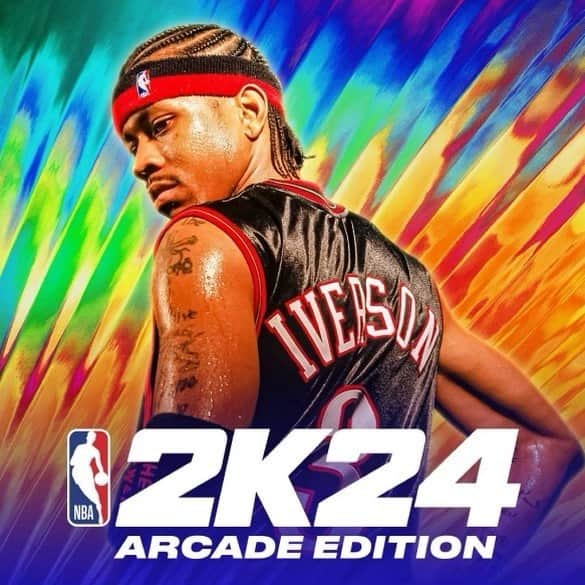 アレン・アイバーソンのインスタグラム：「Repost from @nba2k • Wondering who’s on the cover of #NBA2K24ArcadeEdition? We’ve got The Answer 🔥 Pre-register now and be the first to get it when it’s available only on Apple Arcade 📲 Link in bio」