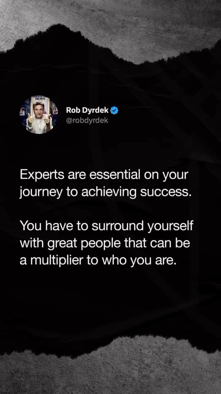 ロブ・ディアデックのインスタグラム：「Surround yourself with great people who can multiply your success.  #MachineMindset」