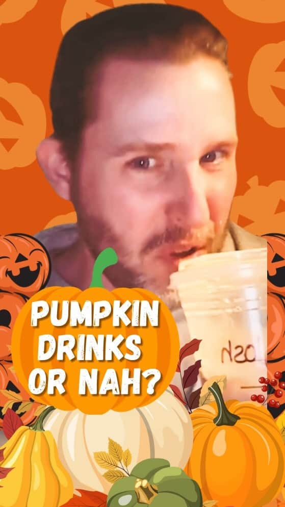 ジョシュア・デイビット・エバンスのインスタグラム：「PUMPKIN SPICE DRINKS: Trying to get my October vibes going. How are we feeling about Pumpkin Spiced drinks? #starbucks #fallvibes🍁 #tripleespresso」