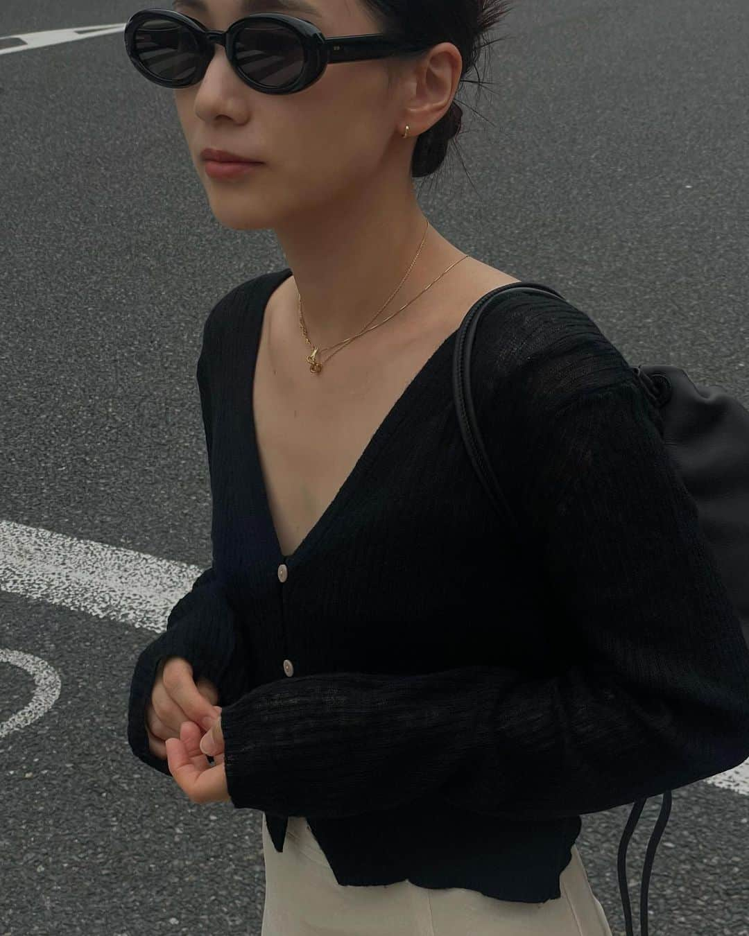 伊地知朋子のインスタグラム：「昨日の#いぢちこーで 🖤🤍」