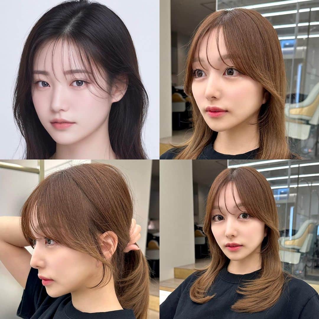 高橋英昇のインスタグラム：「束感前髪、顔周りのオーダー用に是非お使い下さい✂️ 透け感や軽さをうまく作る事で 結んだ時も簡単に垢抜けます❤︎ ˗˗˗˗˗˗˗˗˗˗˗˗˗˗˗˗˗˗˗˗˗˗˗˗˗˗˗˗˗˗˗˗˗˗˗˗˗˗ ⁡ ◌ @eisho_coa  ⁡ 前髪顔周りのどんな悩みも 是非ご相談下さい✨ ⁡ ☑︎流し前髪だけど要望と違う ☑︎前髪顔周りを切られすぎる ☑︎顔周りがなくて困っている ☑︎前髪が巻きづらく上手くいかない ☑︎変な毛がいつも前髪に出てくる ☑︎扱いづらくて困っている ☑︎おでこが狭くて悩んでいる ⁡ などなど 少しでも気になることは全てお聞かせ下さい✨ メモ持ってきても大丈夫です📝 ⁡ ˗˗˗˗˗˗˗˗˗˗˗˗˗˗˗˗˗˗˗˗˗˗˗˗˗˗˗˗˗˗˗˗˗˗˗˗˗˗ ⁡ ⁡ ◌ 料金 ◌ ・カット ¥8800 ・カット 𓂃 トリートメント ¥12100 ・カット 𓂃 カラー ¥17600 ・カット 𓂃 カラー 𓂃 トリートメント ¥22000 ⁡ ※初回のみ指名料+¥3300かかります。 2回目以降は指名料無料です。 ⁡ ⁡ 𓂃 よくあるご質問 𓂃 ⁡ ⁡ Q . 予約はどうしたらいいですか？ ⁡ ✎ プロフィールのURLからお待ちしております✨ ⁡ ⁡ Q . 場所はどちらですか？ ⁡ ✎ 東京都中央区銀座6-13-9 GIRAC GINZA 7F 【銀座駅5分、東銀座駅から徒歩3分】 ⁡ ⁡ Q . 投稿に可愛い子しか載っていないですが、 私が行っても大丈夫ですか？ ⁡ ✎もちろん大丈夫です。 僕のお客様は【3歳〜74歳】の 子連れ様から老若男女幅広いの方が ご来店してくださっております。 女性は必ず可愛くします！ 実は男性のカットも得意です。 最近ご紹介もかなり多いです✨ ⁡ Q . どんな美容師？ ⁡ ✎ お話するのが好きです✨ ただ施術中は技術に没頭する時があり その時はあまり話さなくなります✂︎ ⁡ Q . カウンセリングはしっかりしてもらえますか？ ⁡ ✎もちろんです！ 前髪顔周りの生え際、癖毛、割れめ、こめかみ、 頬骨、えら、丸顔、面長、りんかく などのお悩みもしっかりカウンセリングさせて頂いてから 施術に入らせて頂きますのでご安心ください✨ ⁡ ⁡ カットは【前髪】【ロングレイヤー】 が好きですが、 ミディアム、ボブ、ショート、 メンズカットも好きです。 巻きも得意なので、 知りたい方はなんでもお伝えします✨ ⁡ カラーはブリーチなしのワンカラーで 【艶感】【透明感】【くすみ感】が出るように 300種類以上の中から 独自の配合で調合しております。 ⁡ ストレートはダメージを最小限で抑えられるように かなりこだわっています！ 微アルカリ〜弱酸領域の範囲で施術するので 基本的に【ヘアカラー】と同時施術が可能です✨ ⁡ トリートメントはできるだけ長持ちできるように 【手触り】【質感】にこだわっています！ あとはアウトバスのヘアケアも重要なので 興味ある方はしっかり説明しています✨ ⁡ パーマは最近持ちの良いデジタルパーマが好きです。 熱処理する事で普通のパーマより持ちが良くなります。 僕の使う薬剤は基本的にダメージを最小限でかけるので コテを使って巻いても大丈夫です。 巻かなくても普段のスタイリングはかなり楽になります✨ ⁡ #銀座　#千葉　#前髪カット　#顔周りカット　#小顔カット　#おくれ毛カット　#顔周り　#前髪　#シースルーバング　#かきあげ前髪　#小顔に見える顔周り #小顔カット #似合わせカット　#おくれ毛　#前髪顔周り似合わせ」