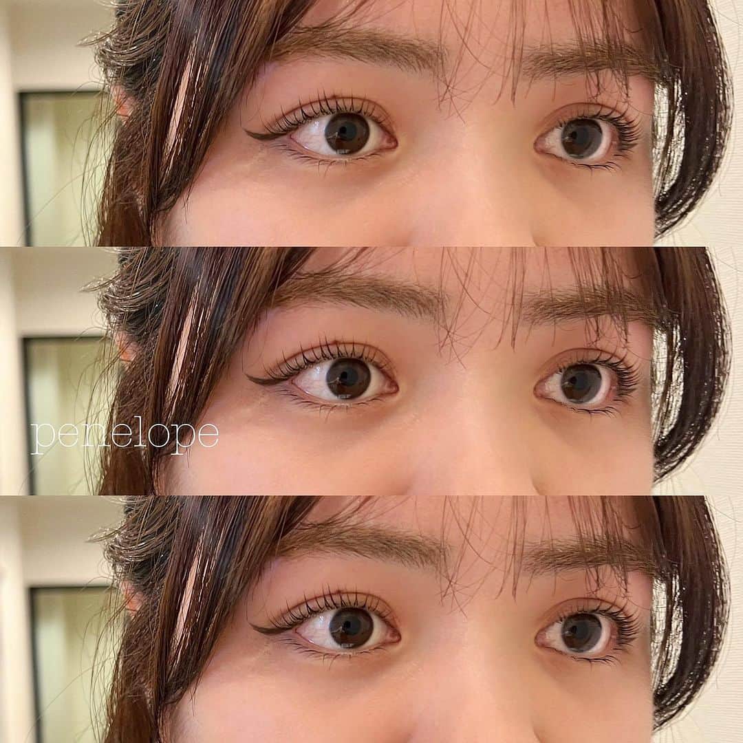 のインスタグラム：「lash lift ×下まつげエクステ  立ち上げカールのパーマでしっかり上げてます♡  下は0.15mmで10本ずつ付けてます😺 マスカラをつけるより 自然に存在感を出せるのでオススメです☺︎  eye by 金田　@rrripo7」