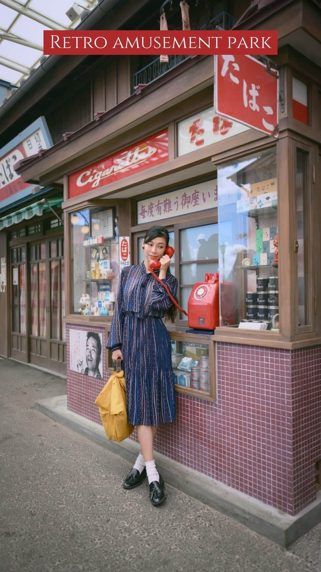 のインスタグラム：「「This is a collaboration post with Seibu Railway」 【Retro Amusement Park🎡】   This is @seibuenyuuenchi enchi, an amusement park full of Japan’s Showa retro atmosphere! Just 50-min away from Ikebukuro Station, this is one of the most unique theme parks I’ve ever been. For people who adore the 60’s vibe, this is the perfect place for some yesteryear nostalgia. Dress up in vintage clothings for extra instagenic points!   Stay tuned for tomorrow’s reel to find out how to to get there and a good value rail pass by Seibu Railway!   📍Tokorozawa City, Saitama Prefecture   #seibuenyuenchi#showaperiod#seiburailway」