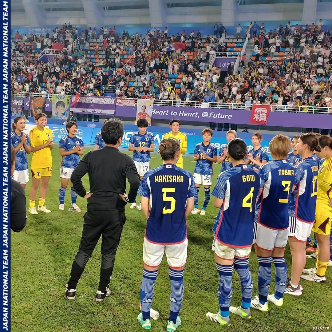日本サッカー協会さんのインスタグラム写真 - (日本サッカー協会Instagram)「. 🔹日本女子代表🔹 【2023.10.3 Match Report✍️】  第19回アジア競技大会（2022/杭州）準決勝 中国女子代表との激闘を制し、4-3で勝利⚽️  5大会連続の決勝進出を決めると同時に、9大会連続のメダル獲得を確定させました✨  詳しいレポートはプロフィールのJFA公式サイト『JFA.jp』から✍  #AsianGames #夢への勇気を #jfa #daihyo #サッカー日本代表 #サッカー #soccer #football #⚽ #女子サッカー #womenfootball #womensfootball #womensoccer #womenssoccer」10月4日 14時45分 - japanfootballassociation